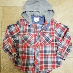Kids Flannel with Hoodie